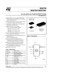 Datasheet M48T59Y-70MH1TR manufacturer STMicroelectronics